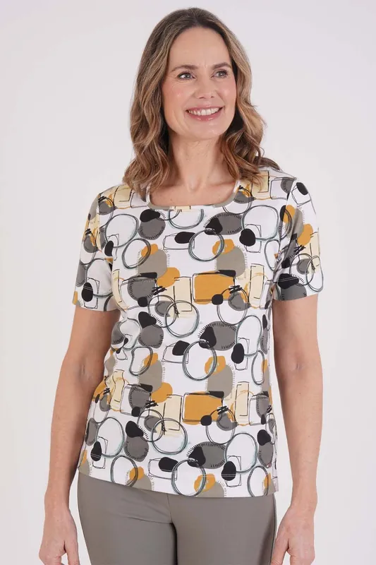 Abstract Print Top - Tigi