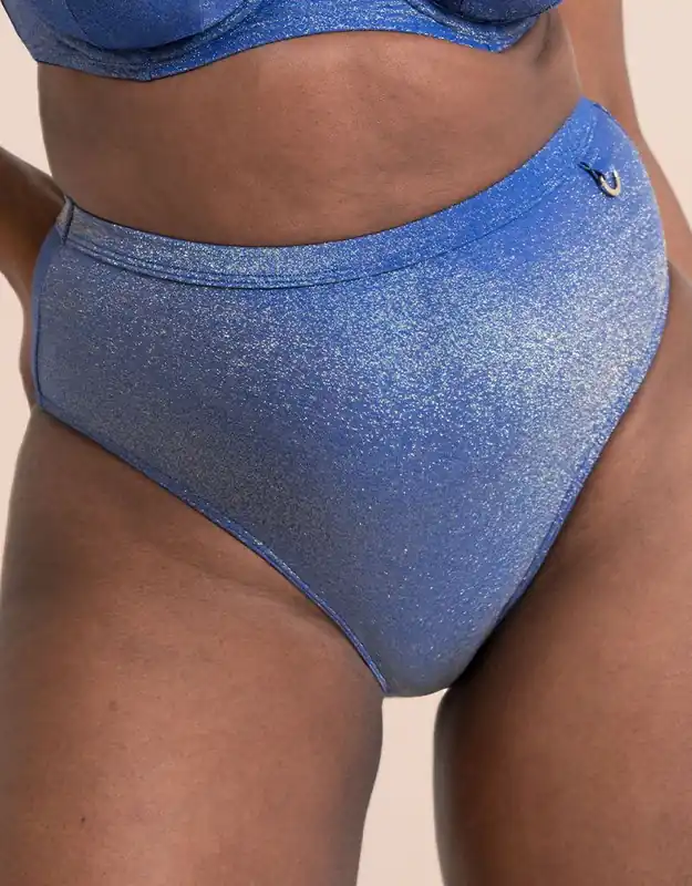 Sapphire Seas High Waist Bikini Brief - Curvy Kate