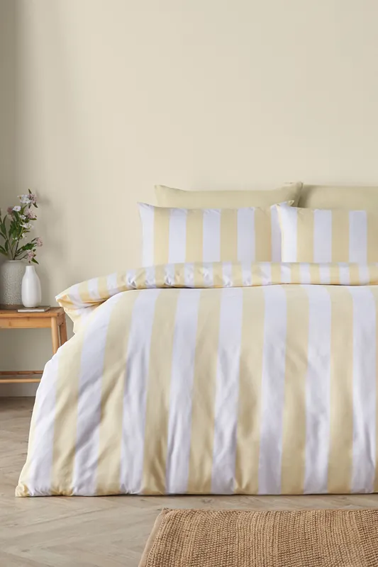 'Cove Stripe' Reversible Duvet Cover Set - Catherine Lansfield