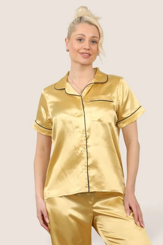 Stylish Satin Pyjama Set - ELAINA FASHION