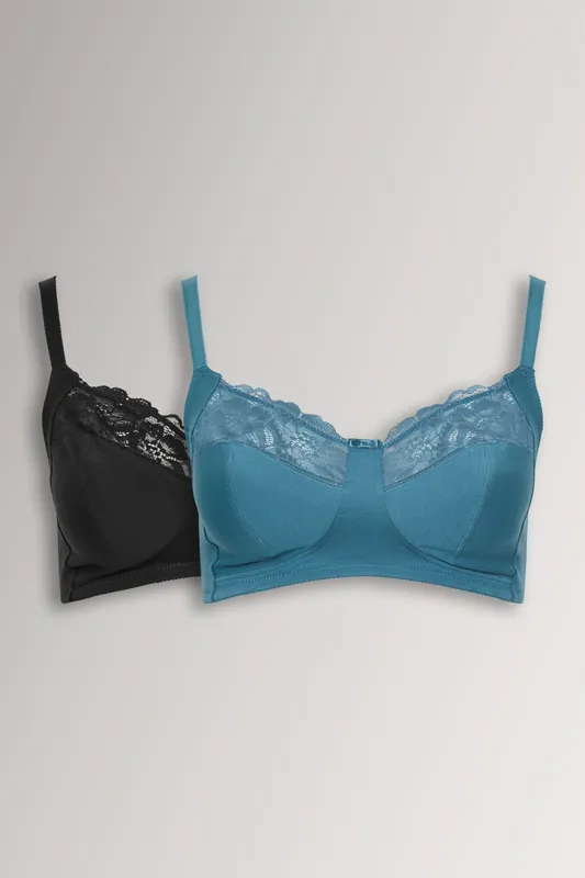 2 Pack Lace Bras - Yours