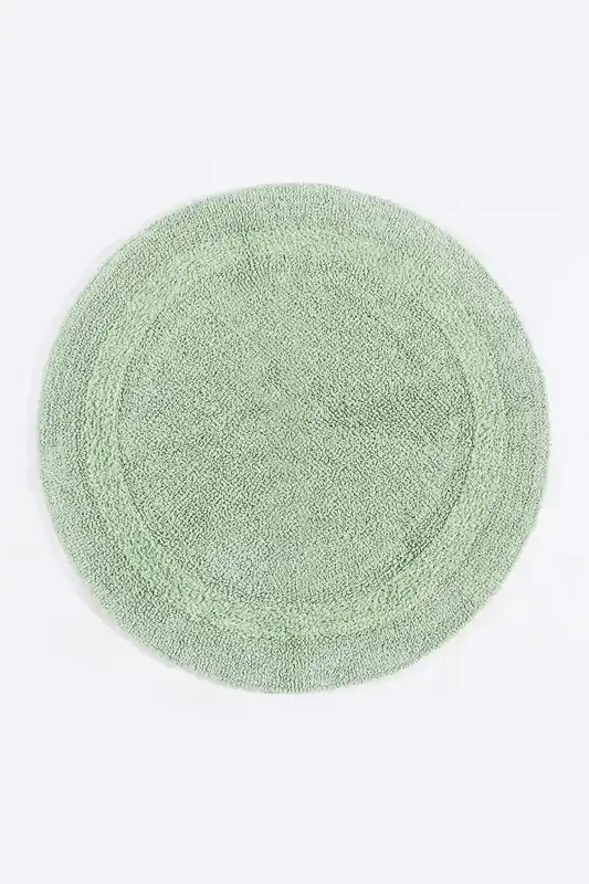 Luxury Round Bath Mat Reversible 100% Cotton 1600GSM, 80cm, Quick Dry - Homescapes