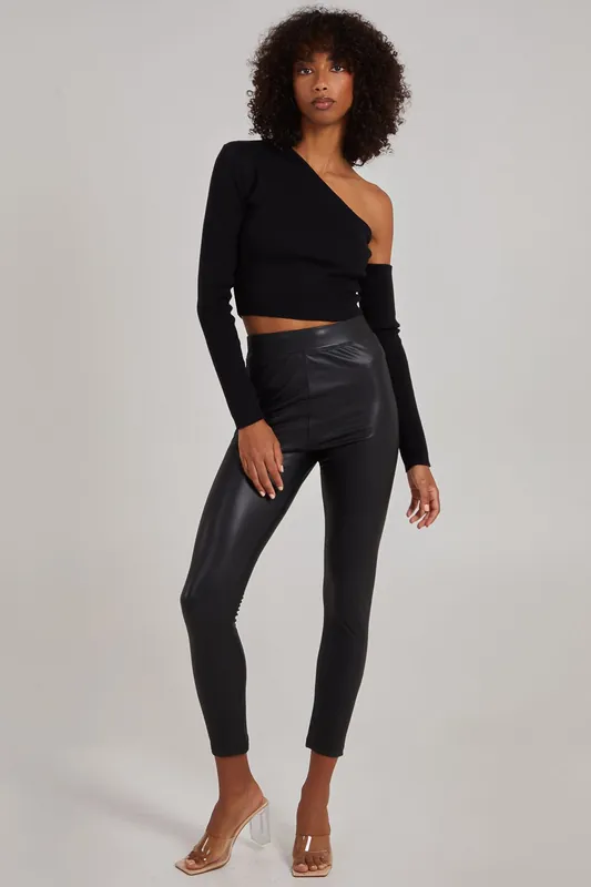 PU Lined Trousers - Pink Vanilla