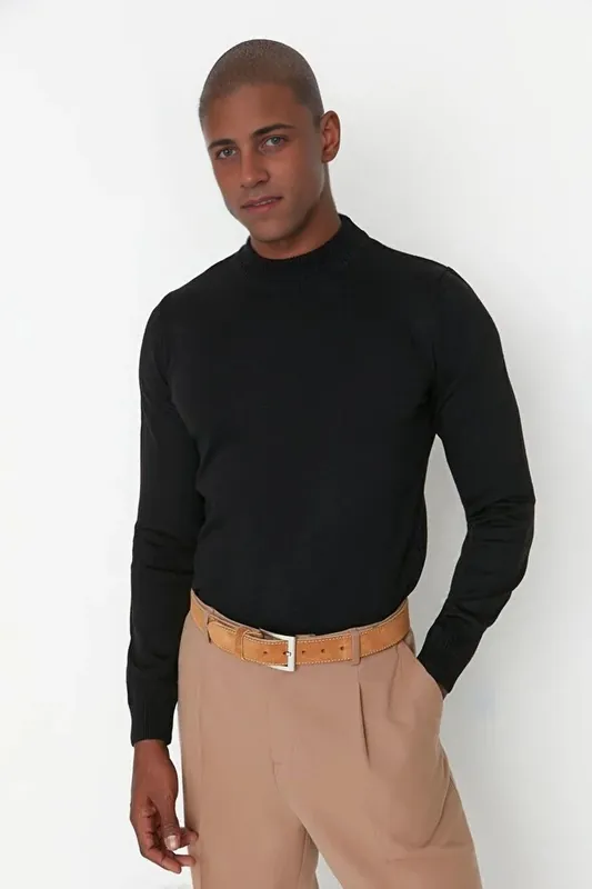 Men’s Half Turtleneck Knit Jumper - WOVCOR
