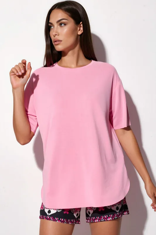 Relaxed Fit Crew Neck Knitted T-Shirt
