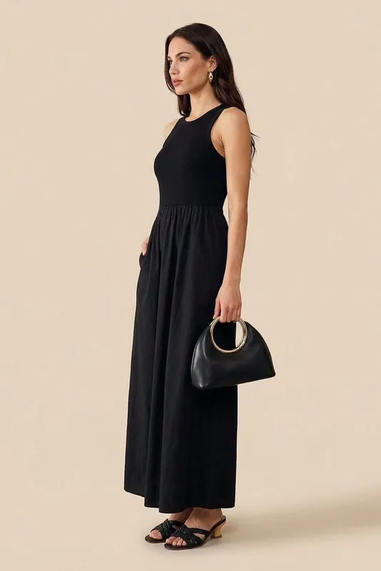 Ribbed Cotton Poplin Dress - Urban Bliss