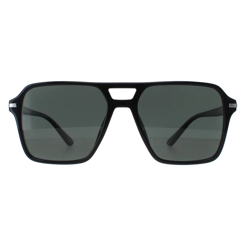 Aviator Black Green Polarized PR20YS - Prada