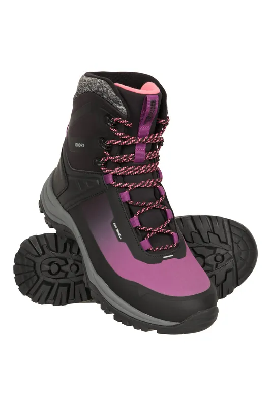 Polar' Waterproof Non Slip Thermal Lined Lace Up Ultra Ice Grip Boots - Mountain Warehouse