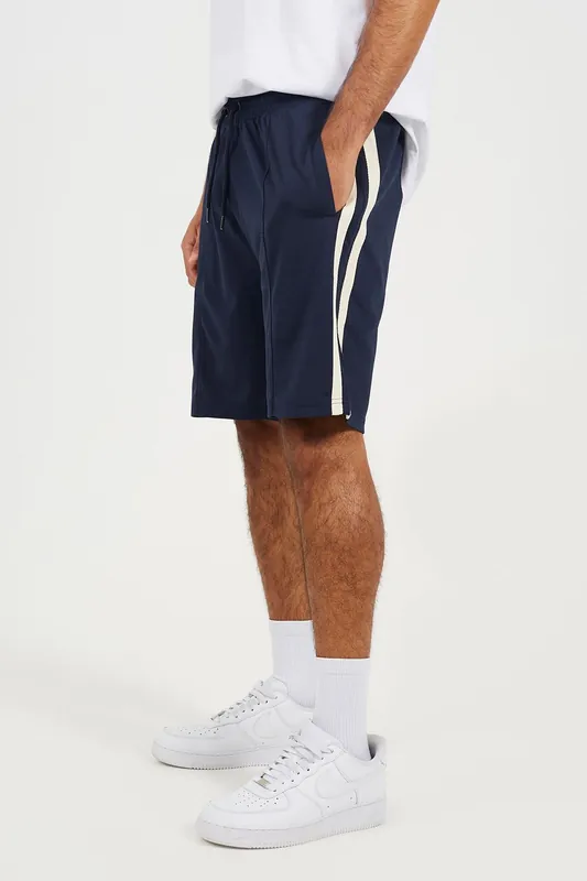 Double Side Stripe Jersey Shorts - Brave Soul