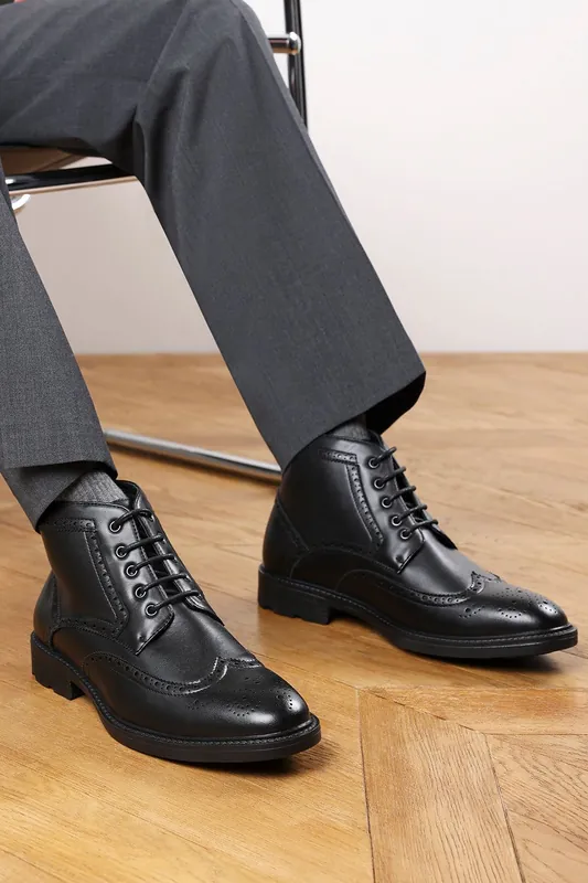 Finley' Brogue Lace Up Ankle Boots - Where's That From