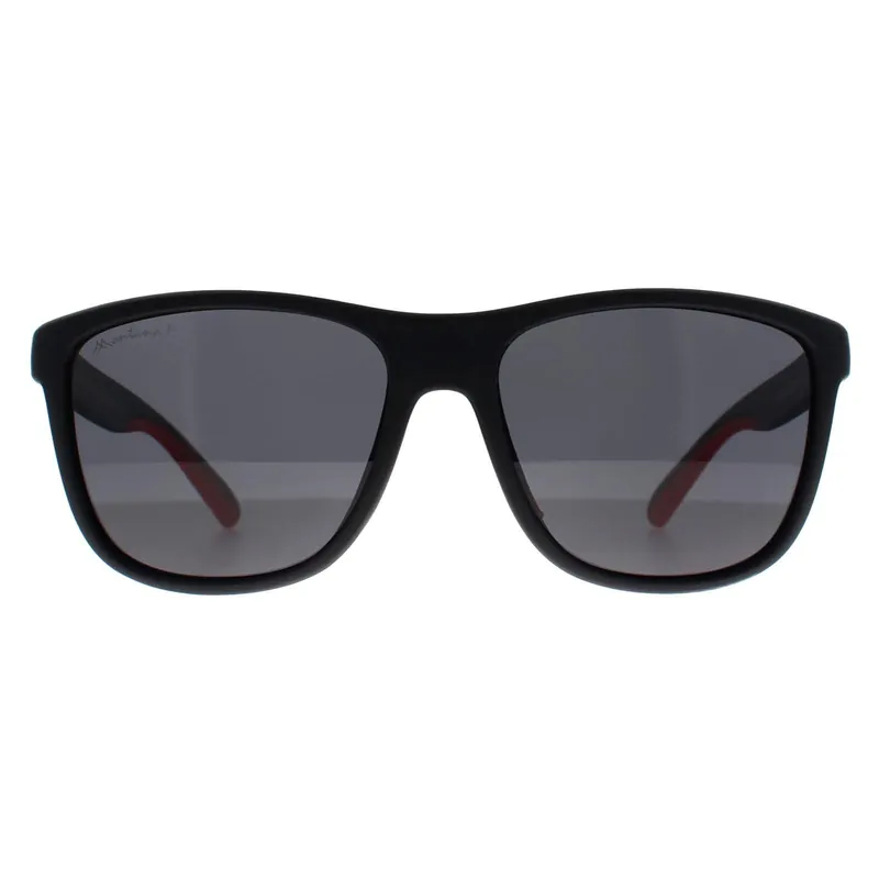 Rectangle Black Red Smoke Polarized MP199 - montana