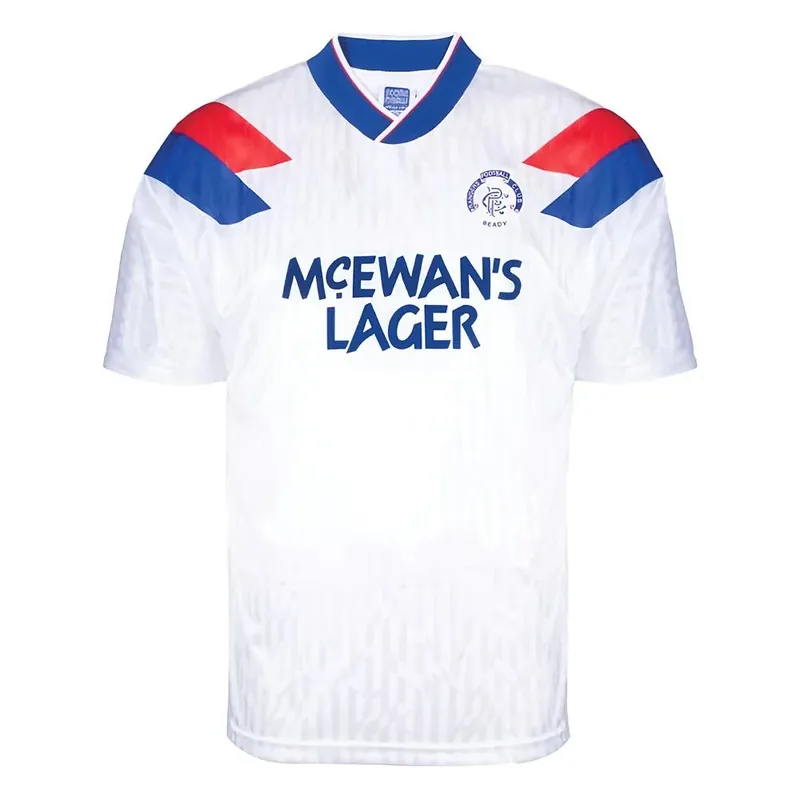 Mens Retro 1990 Away Football Shirt - Rangers FC