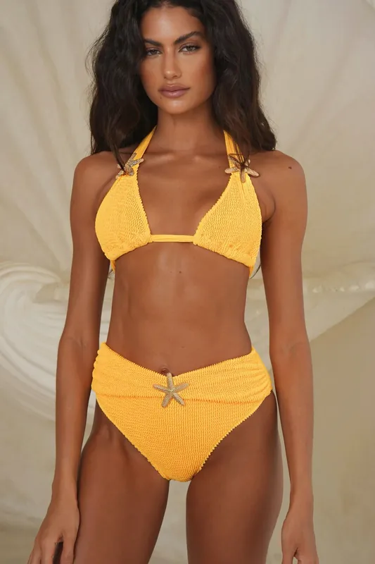 Baylys Scrunch High Waist Bikini Bottoms - Moda Minx