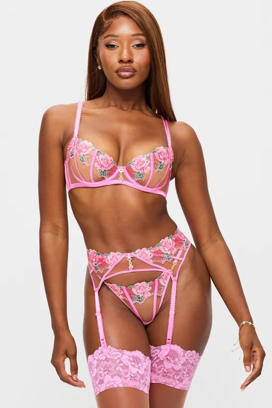Caged Rose Non Padded Balcony Bra - Ann Summers