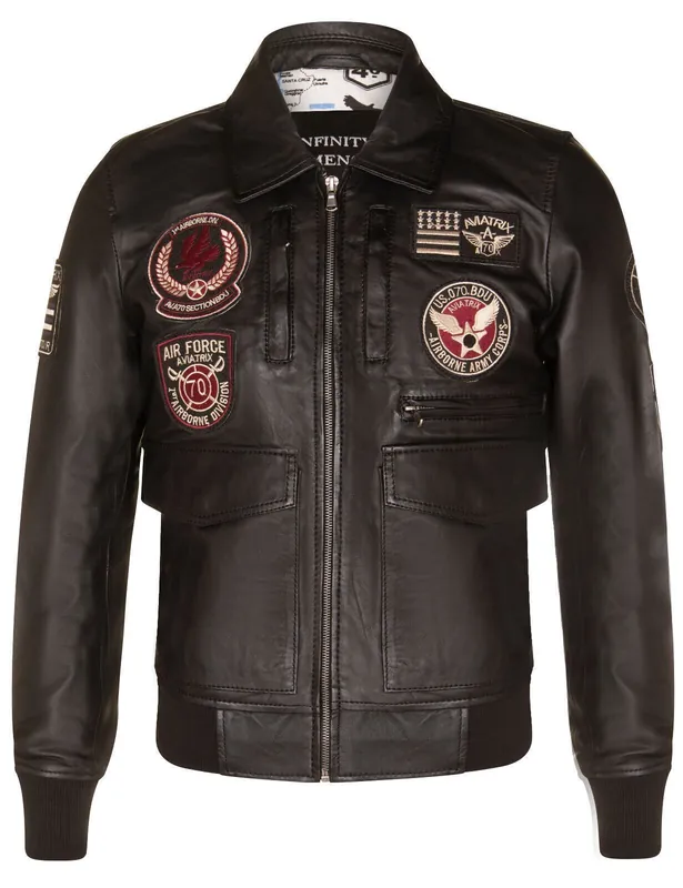 Leather Air Force Bomber Jacket - Dublin