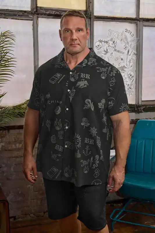 Tattoo Print Shirt - BadRhino