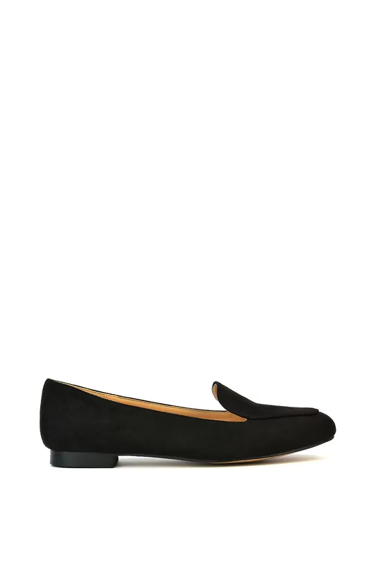 Ashleen' Flat Low Block Heeled Slip on Ballerina Pump Shoes - XY London