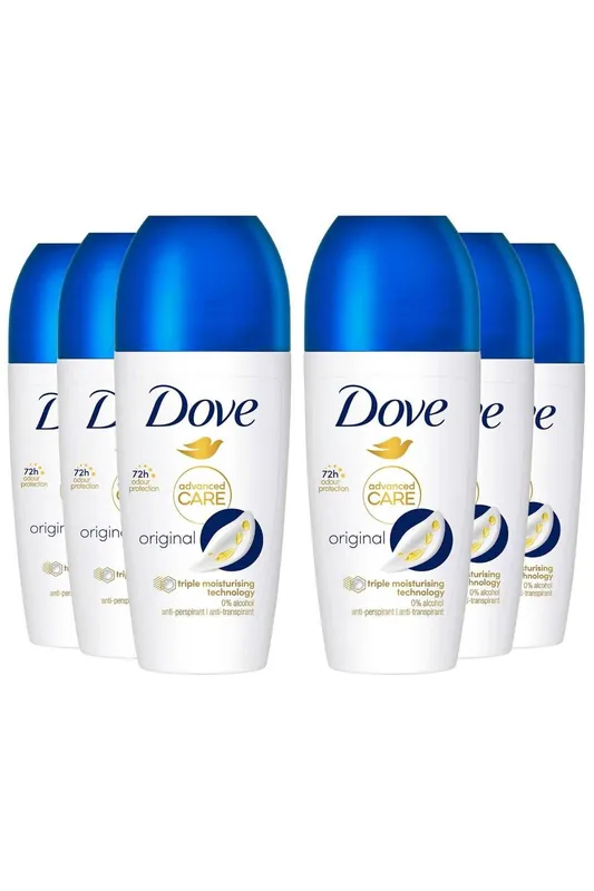 Women's Roll On 'Anti-Perspirant' 72H Lasting, 6x 50ml