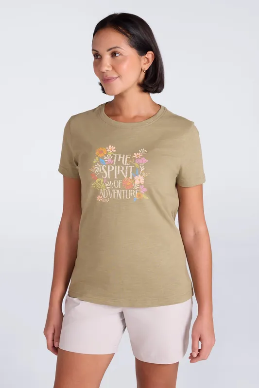 Spirit of Adventure' Soft Casual Short Sleeve Relaxed Fit T-Shirt