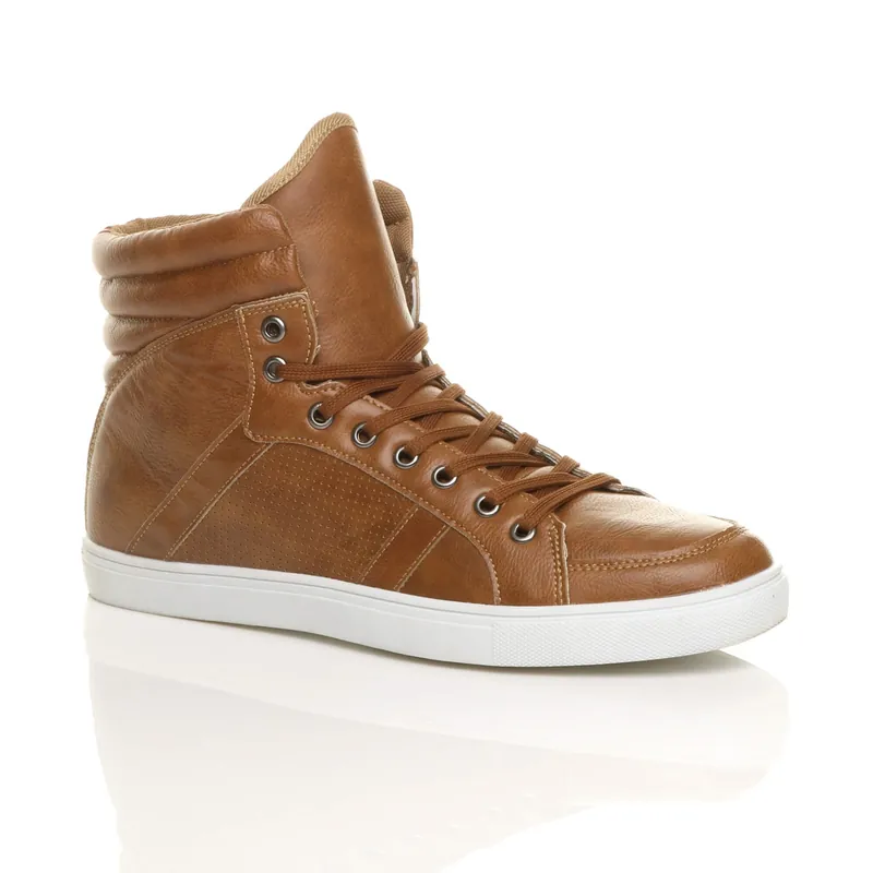 Lace Up Trainers Hi Tops - AJVANI
