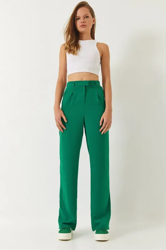Palazzo Pants with Pockets - Bianco Lucci