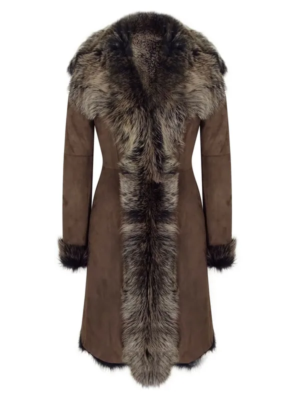 Mid Length Sheepskin Coat - TruClothing