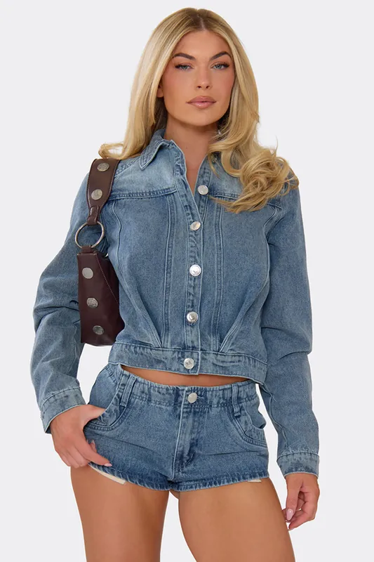 Long Sleeve Denim Jacket - EGO