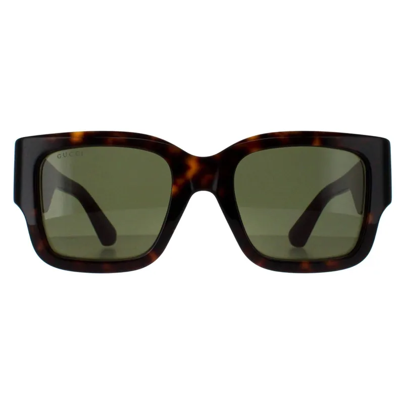 Square Havana with Green and Red Green GG1663S - Gucci