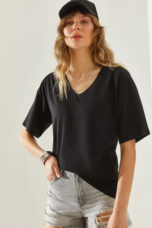 V-Neck Short Sleeve T-Shirt