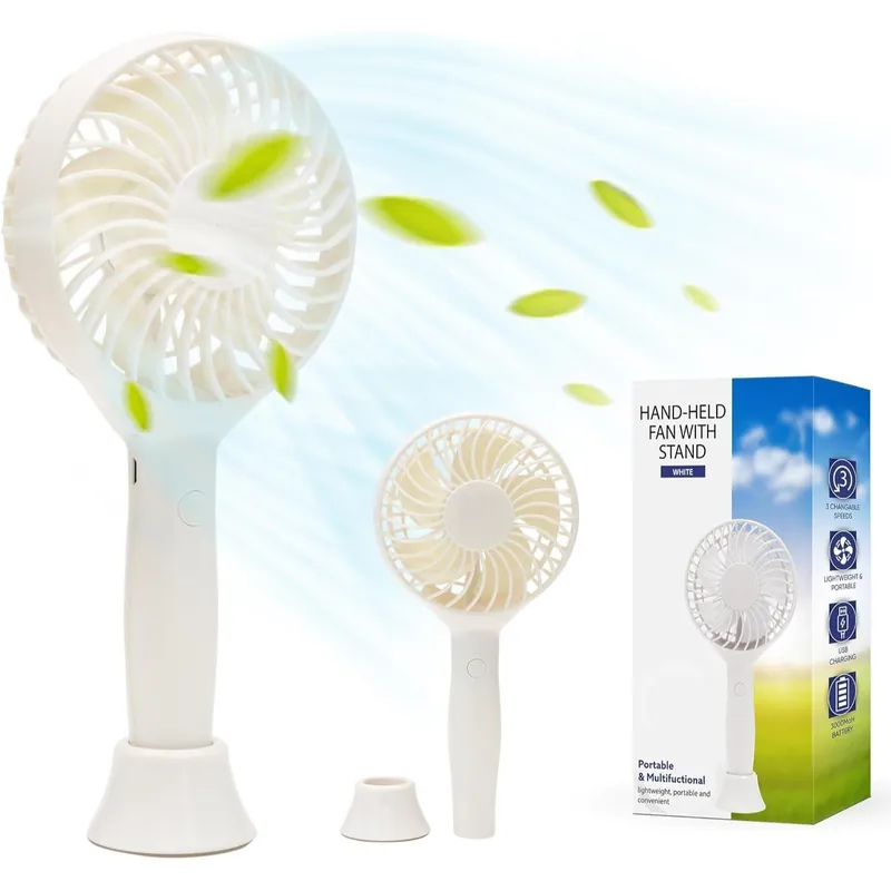 Tanness Rechargeable Handheld Fan with Foldable Design and Quiet Operation