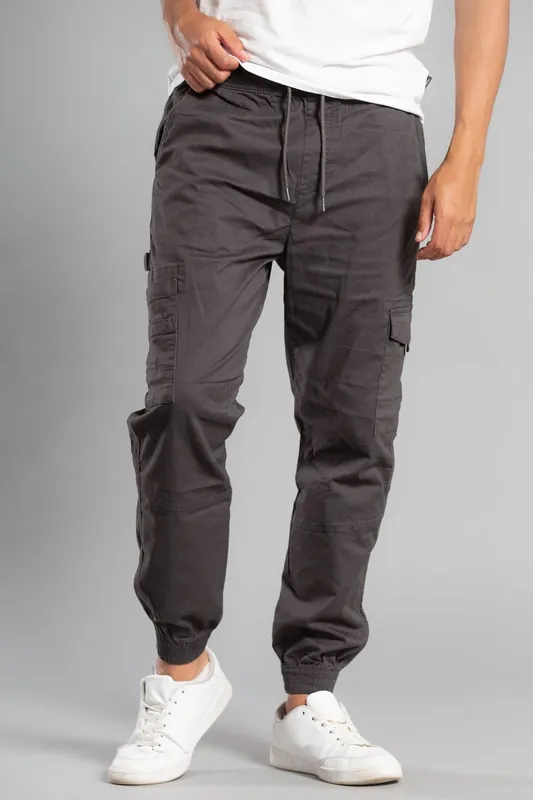 Cotton Drawstring Cargo Trousers - Tokyo Laundry