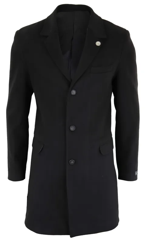 Long Wool Mix Overcoat Peaky Blinders - TruClothing