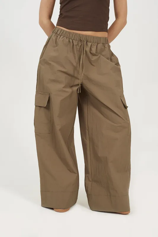 Baggy Cargo Trousers With Pocket Details - Brave Soul