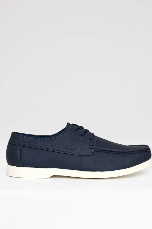 Faux Suede Boat Shoes - Threadbare