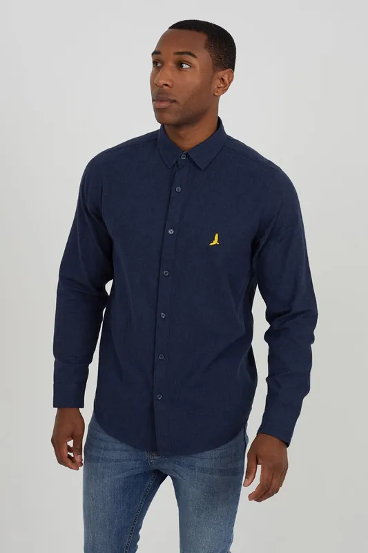 Cotton Brushed Flannel Long Sleeve Shirt - Brave Soul