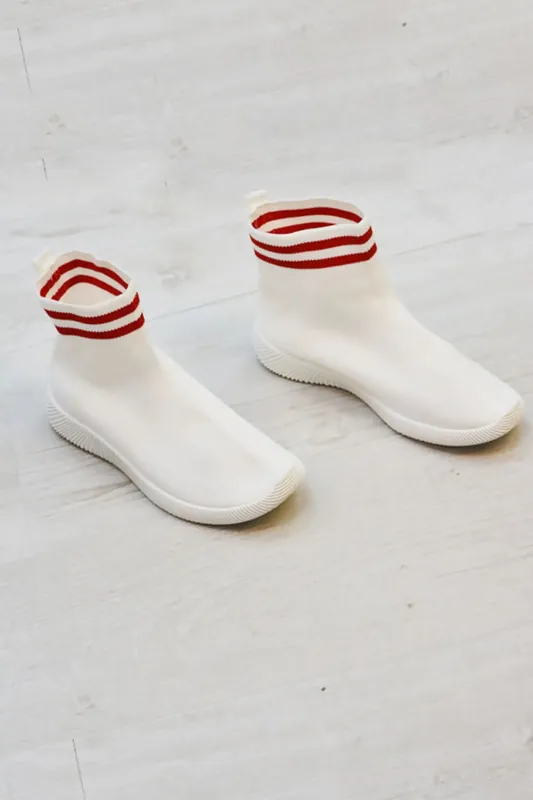 Chunky Sole High Runner Sock Trainers - Femme Luxe
