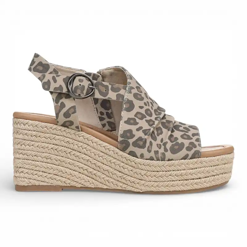 Print Wedge Slingbacks Heel Sandals - TruClothing