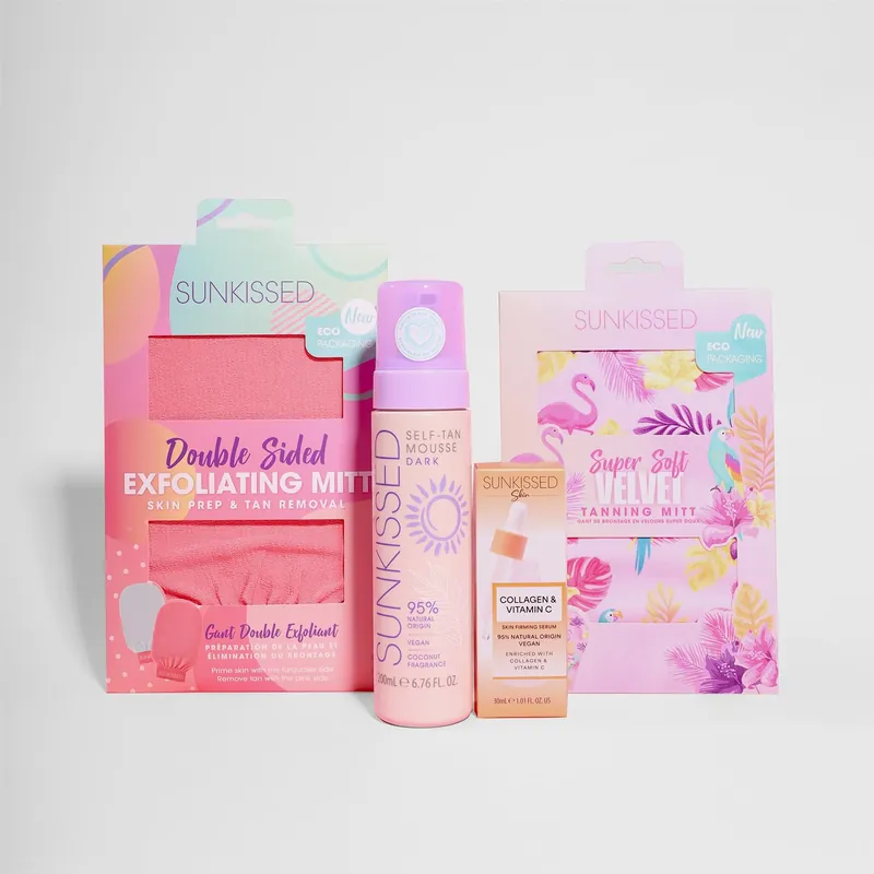 Dark Tan Set - Tan 200ml, Mitt, Serum 30ml