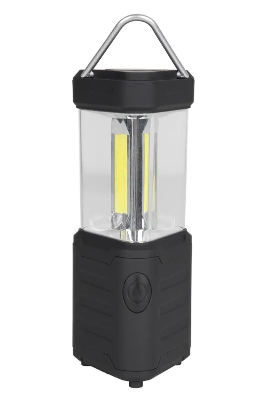 Energy Efficient Bright Long Life LED Outdoor 3 Cob Triangle Lantern - Mountain Warehouse