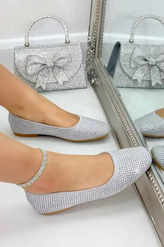 Crystal Embellished Showstopper Ballet Flats - Love Lemonade