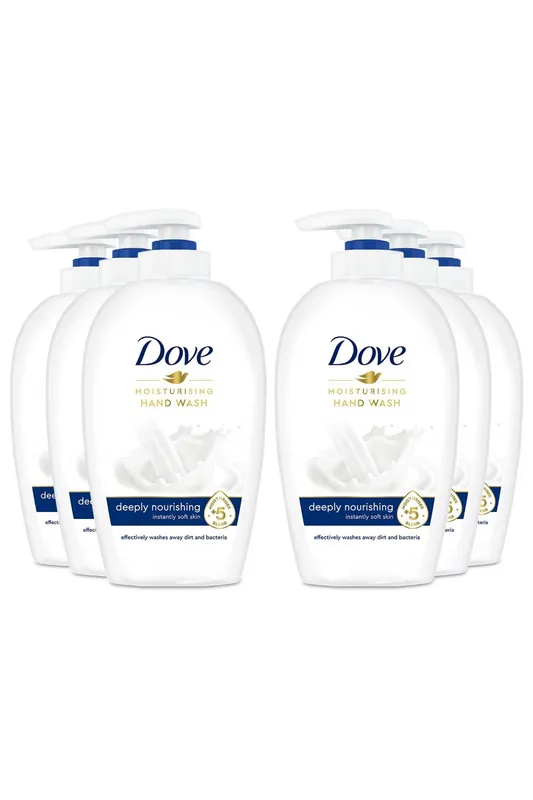 Moisturising 'Hand Wash', Deeply Nourishing, 6x250ml - Dove