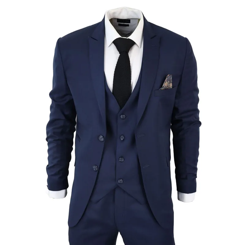 IM1 Classic Plain 3 Piece Suit - Infinity Leather
