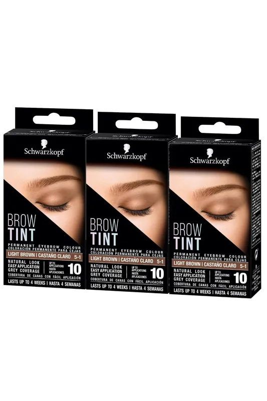 Tint Professional 'Eyebrow Dye' Kit Light Brown 3 Pack - Schwarzkopf