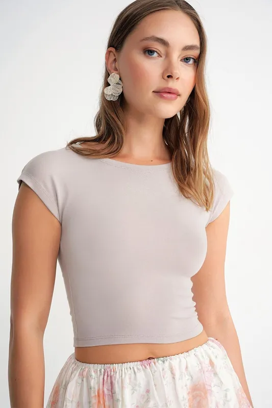Slim Fit Crop T-Shirt