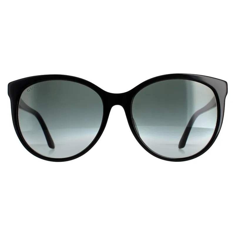 Round Shiny Black Grey Gradient GG0729SA - Gucci