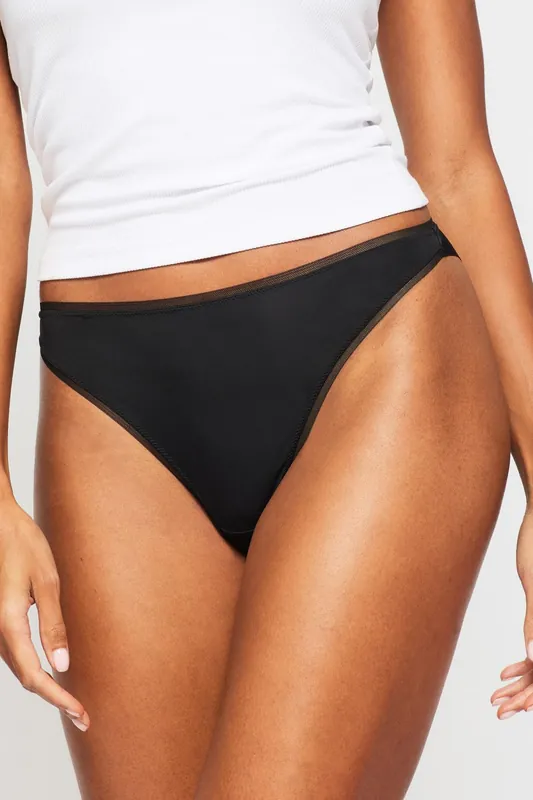 Knickerbox Microfibre Lace High Leg Brief Knickers - Pack of 3
