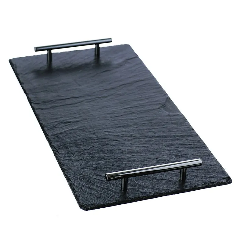 Slate Serving Tray - Large - Plain Handles - Gift Boxed