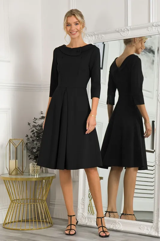 Sloan 3/4 Sleeve Midi Dress - Jolie Moi