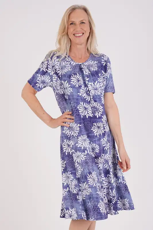 Batik Floral Print Dress - Tigi