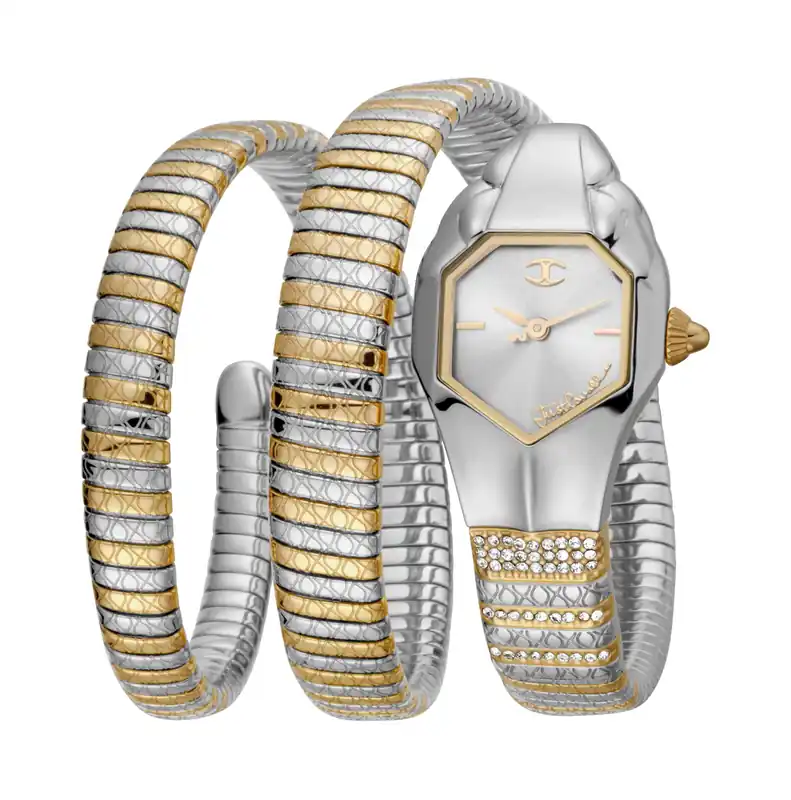 Just Cavalli Women's Just Glam EVO 1 silver Dial Stainless Steel Bracelet Watch